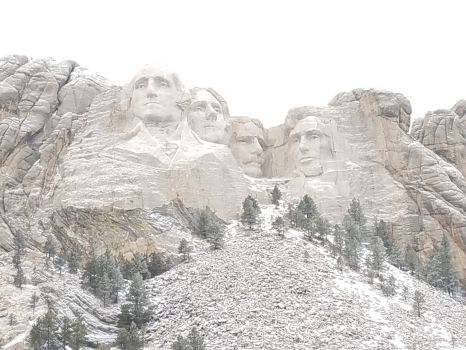 Mount Rushmore, South Dakota, taken today,  Jan 11, 2017