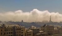 nebbia nel porto di Genova