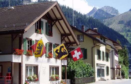 3 flags, Switzerland