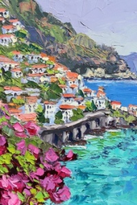 Summer In Amalfi, Oil Painting – Kristen Olson