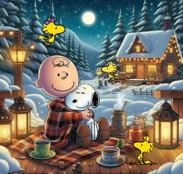 Solve Snoopy jigsaw puzzle online with 64 pieces