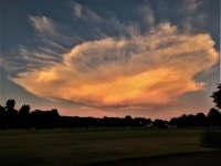 Sunset UFO Cloud