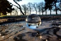 THEMES-Things that are round- Crystal Ball on Ice Puddle