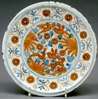 Dish on a low foot (Tazza), early 18th century, Italian, Deruta