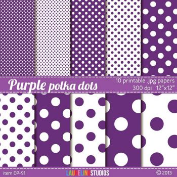 Purple Polka dots