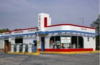 CO-OP Gas Station, Cimarron, KS 1979
