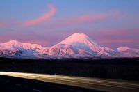 Mt Ngauruhoe at sunset