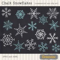 Chalk Snowflakes