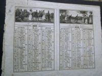 The oldest pocket calendar from my collection - side 1
