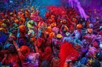 Holi, a festival that's entirely devoted to colour, India
