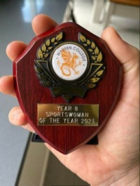 My Grand-daughter Amelie's Sportswoman Shield