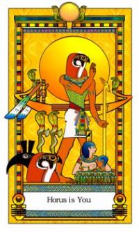 Tarot of Ancient Egypt, The Horus Card