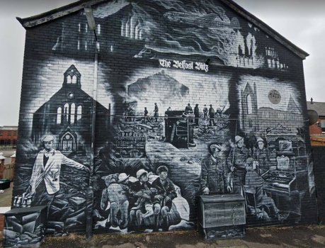 "Blitz" wall mural, Belfast, NI