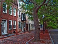 Historic Charleston SC Cobblestone Street