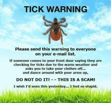 It's Tick Season......Be Careful!!