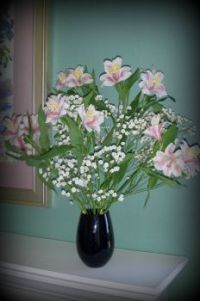 Flowers on Mantel