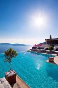 Santorini Greece pool