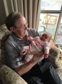 Great-Granddad and Kylani Rose