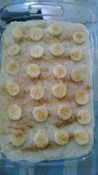 Banana rice pudding