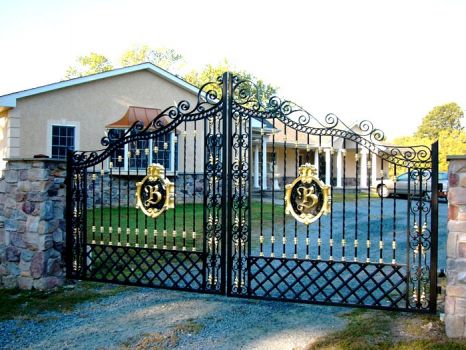 Theme fences: Wrought iron gate