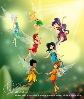 Tink and friends by Violonx