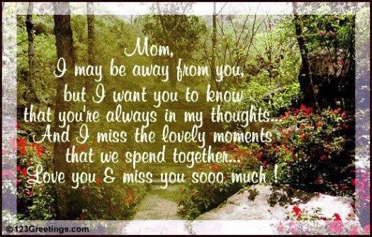I miss you mom