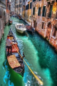 Gôndola de Veneza, Italia