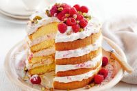 Raspberry Honey Cake