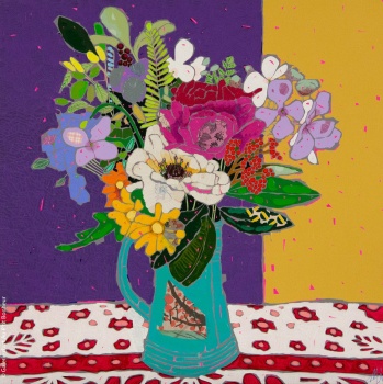 Solve MUG AND MIXED BOUQUET jigsaw puzzle online with 306 pieces