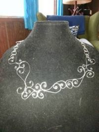 silver adjustable necklace