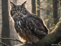 The West Coast Cat Owl (Felis Bubo)