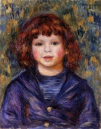 Pierre-Auguste Renoir (1841 -1919) - Portrait of Pierre (the artist's son at 5 years old) in a Sailor Suit, 1890.