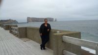 Me standing in front of the Percee Rock, QC 2015-10-13