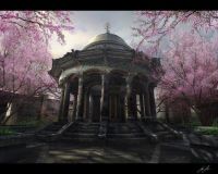 Temple in spring