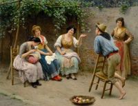 Eugen_von_Blaas_-_Plauderei_-_1905