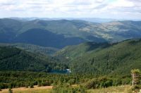 Vosges et lac du Ballon vu depuis le Grand Ballon