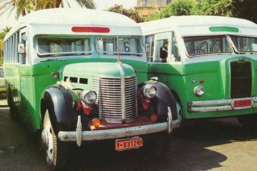 Old buses, Malta
