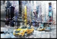 NYC, NY Collage by Melanie Viola ~ canvas art print
