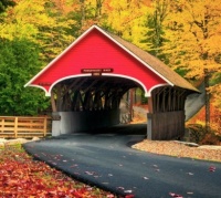 The Pemingewasset River Covered Bridge -- New Hampshire...