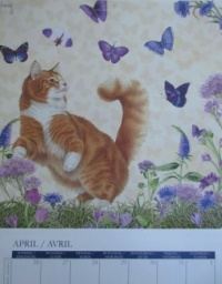 Kitty Calendar April 2023