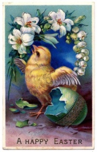 vintage Easter card