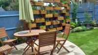 GARDEN IDEAS...BUILD A WALL UNIT OF WOODEN BOX PLANTERS... 