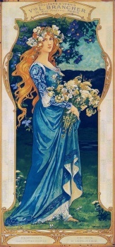Vve. L. Brancher, colormen's ad, by Elisabeth Sonrel (French, 1874–1953)
