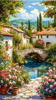 Village scene