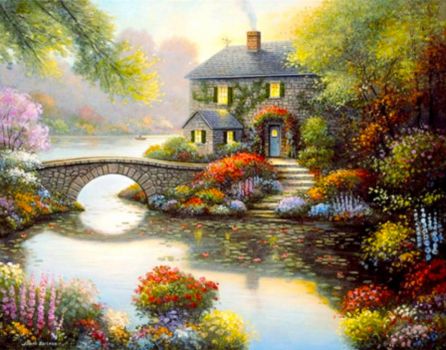Cottage at bridge
