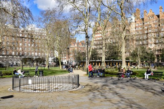 Early spring in Russell Square, London 2019