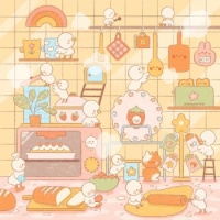 "Busy day in the kitchen" by Jenny Lelong