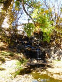 Small waterfall in park