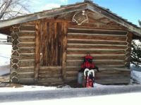 030314 Sheep Camp cabin after winter storm