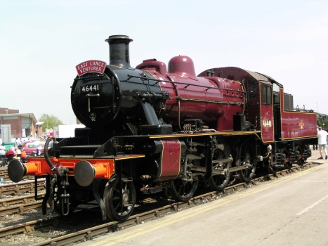 Solve LMS Ivatt Class 2MT 2-6-0 46441 at Crewe Works. jigsaw puzzle ...